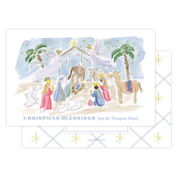 King is Born A9 Change of Address Christmas Card