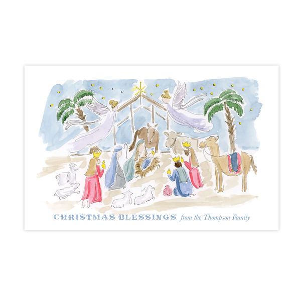 King is Born A9 Change of Address Christmas Card