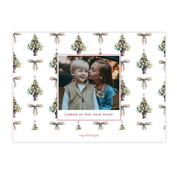 Loreley Bow Christmas Card Landscape