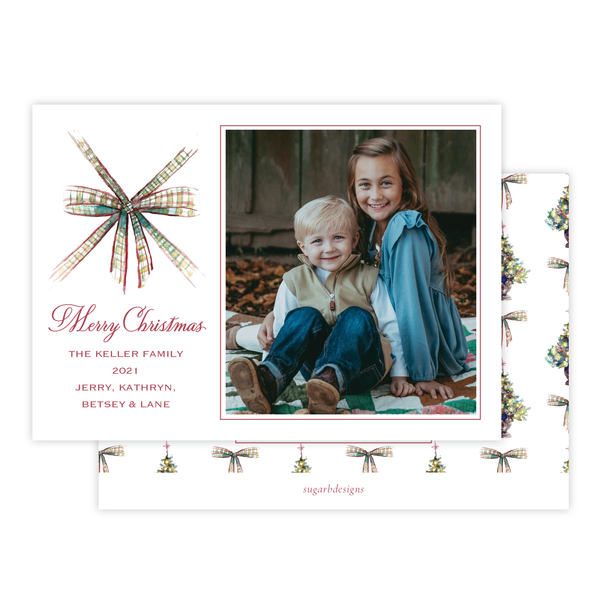 Loreley Bow Christmas Card Landscape