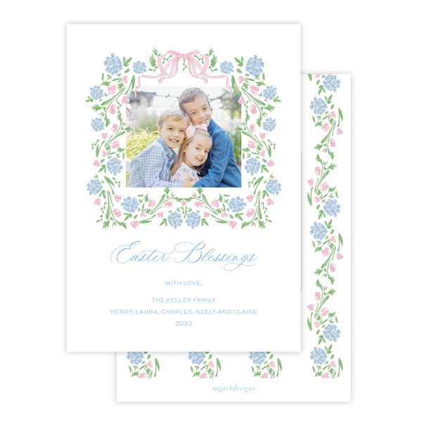 Lou Lou Floral Wreath Easter Card