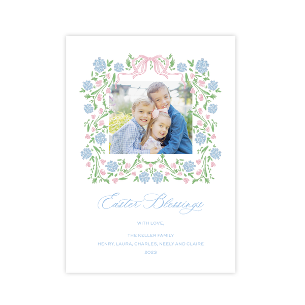 Lou Lou Floral Wreath Easter Card
