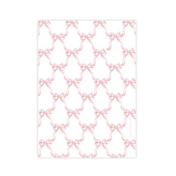 Leslee Bow Pink Birthday Invitation