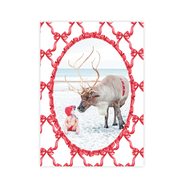 Leslee Bow Red Change of Address Christmas Card