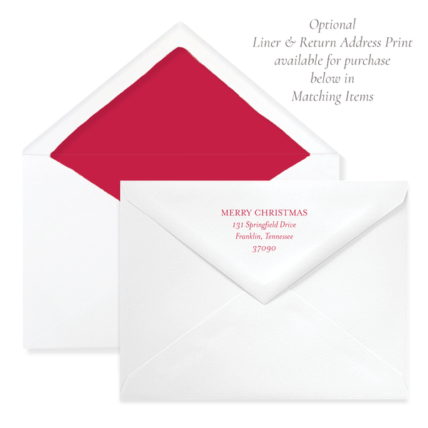 Let Us Adore Him A9 Christmas Card Green Landscape