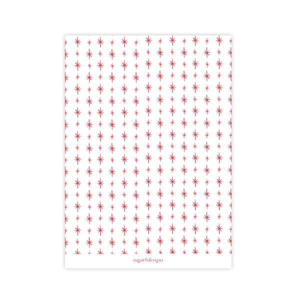 Let Us Rejoice Red Photo Mount Christmas Card