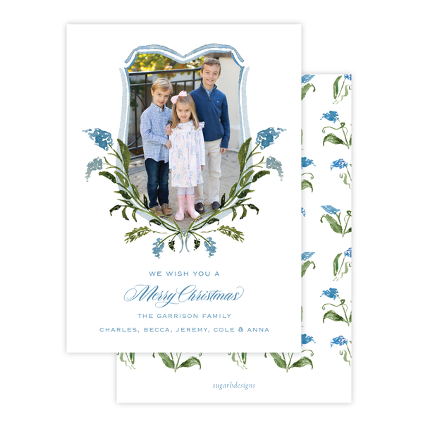 Masse Wreath Christmas Card Portrait