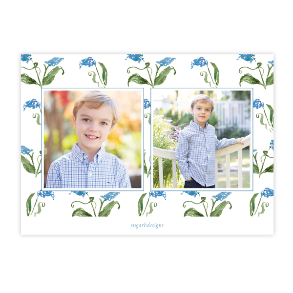 Masse Wreath Christmas Card Landscape