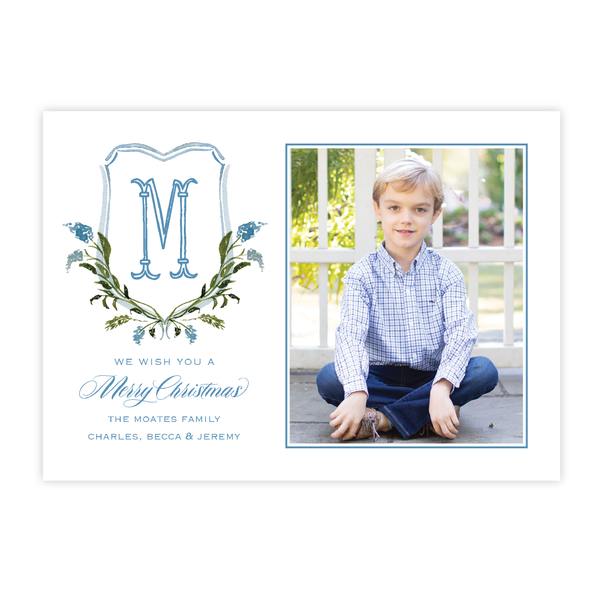 Masse Wreath Christmas Card Landscape