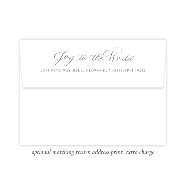 Manger Miracle Green Horizontal Christmas Card