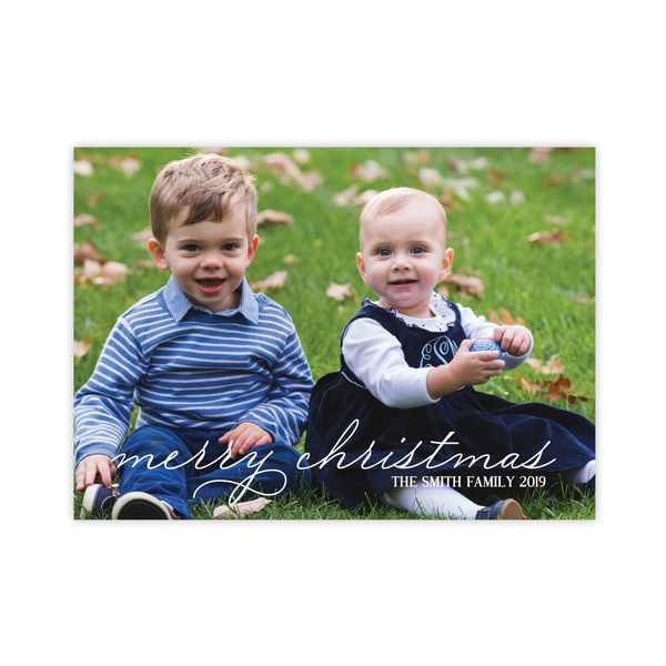 McFarland Christmas Navy Landscape Christmas Card