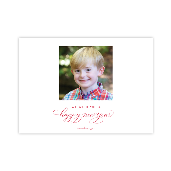 Nutcracker Royal Wreath Landscape Christmas Card *One Photo on Back