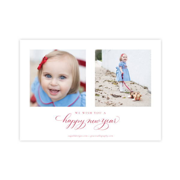 Nutcracker Royal Wreath Landscape Christmas Card