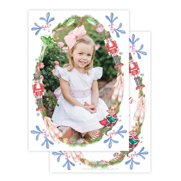 Nutcracker Suite Change of Address Christmas Card