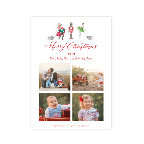 Nutcracker Suite Vertical Christmas Card