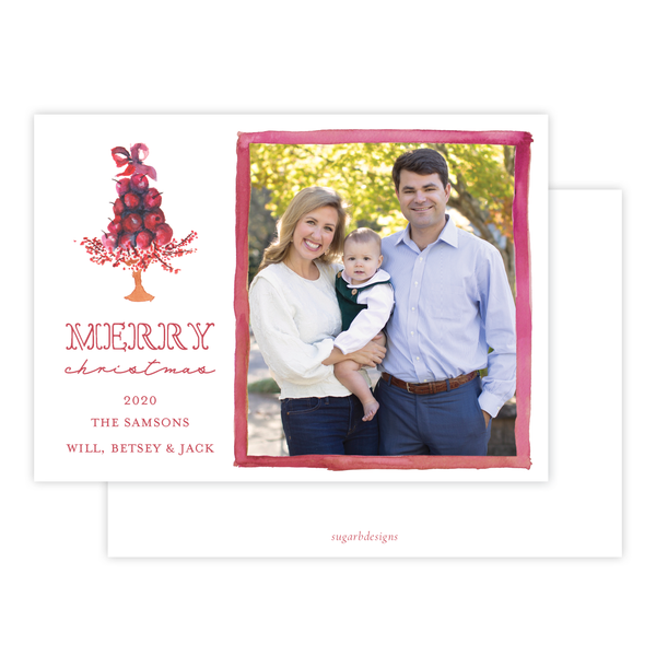 Paradise Apples Landscape Christmas Card