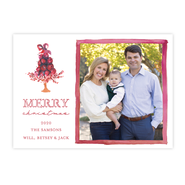 Paradise Apples Landscape Christmas Card