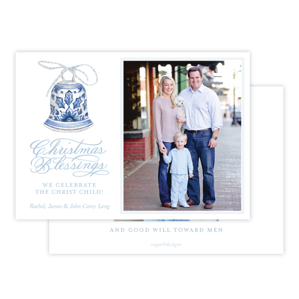 Peden Blue Christmas Card