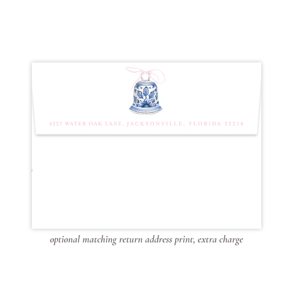 Peden Pink Birth Announcement Christmas Card