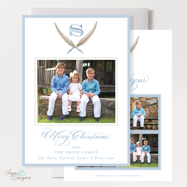 Pheasant Vertical Christmas Card
