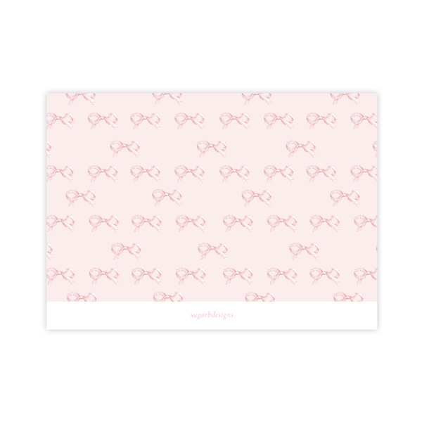 Pink Bonnet Birthday Landscape Invitation