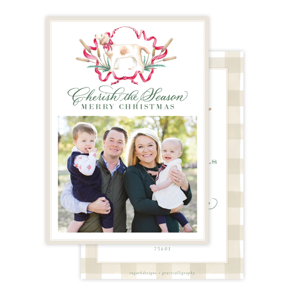 Pip the Pup Change of Address Christmas Card