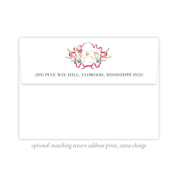 Pip the Pup Horizontal Christmas Card