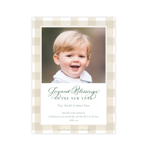 Pip the Pup Vertical Christmas Card