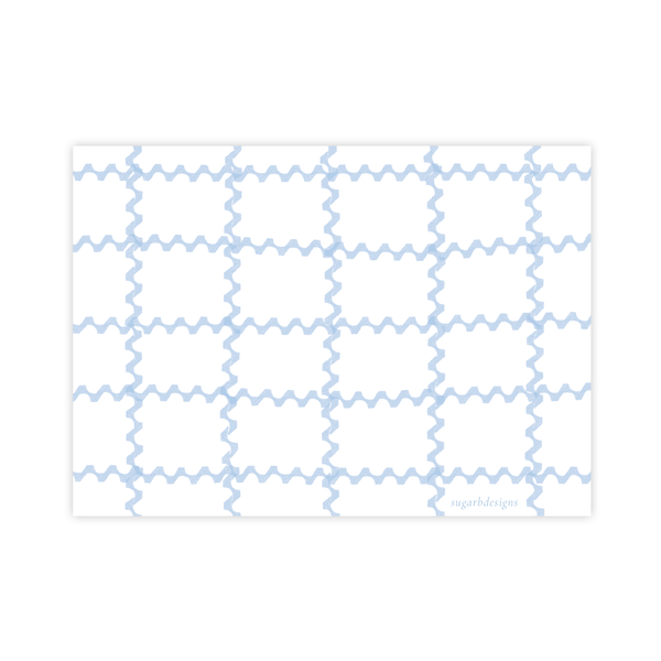 Plush Pup Blue Birthday Invitation