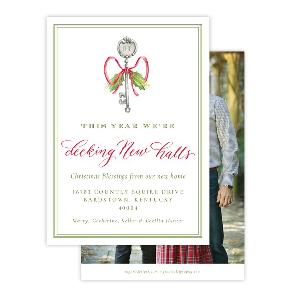 Victory Potter Key Change of Address Christmas Card