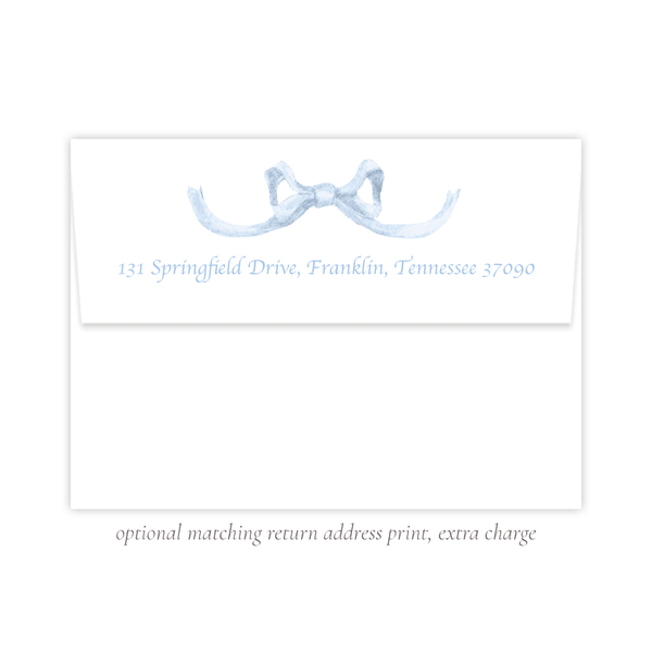 Rothblum Wreath Blue Birth Announcement