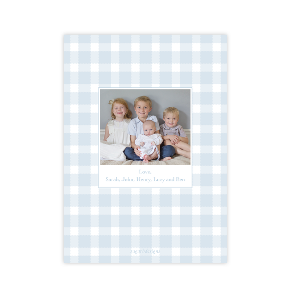 Sebastian Stork Blue Crest Birth Announcement