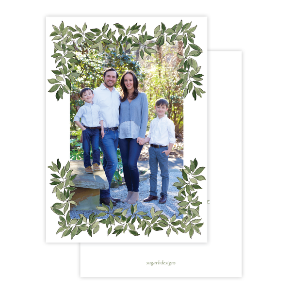 Southern Magnolia Christmas Card Portrait