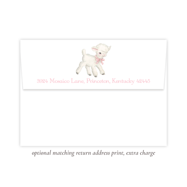 She Had a Little Lamb Birthday Invitation