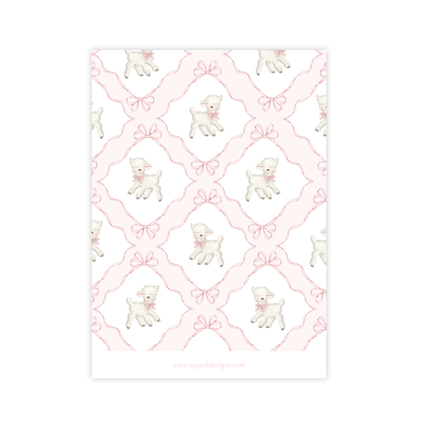 She Had a Little Lamb Birthday Invitation