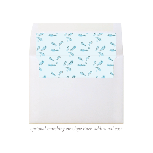 Splish, Splash Mermaid Birthday Invitation