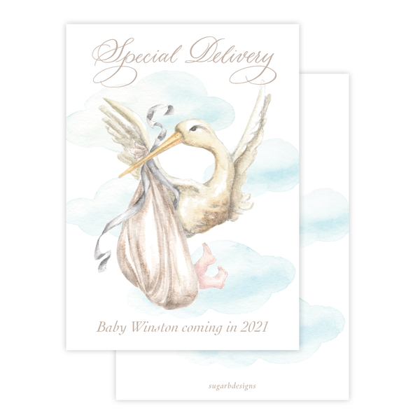 Stanton Stork Neutral Pregnancy Announcement