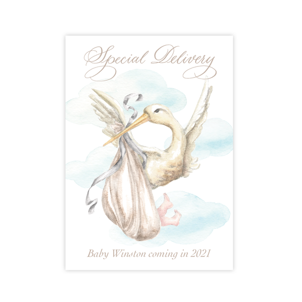 Stanton Stork Neutral Pregnancy Announcement