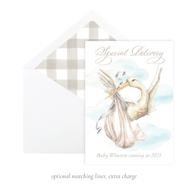 Stanton Stork Neutral Pregnancy Announcement