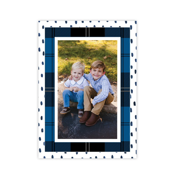 Sullivan Estate Blue Portrait Christmas Card