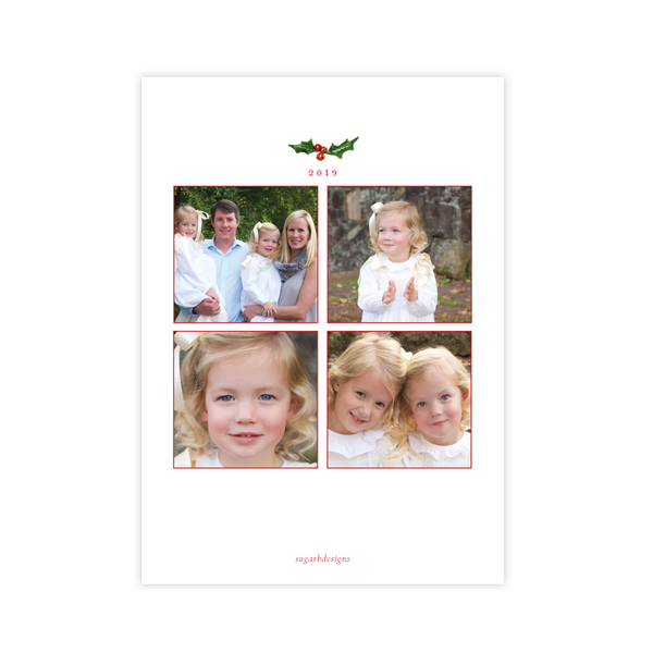 Summit Season Portrait Multi Photo Christmas Card