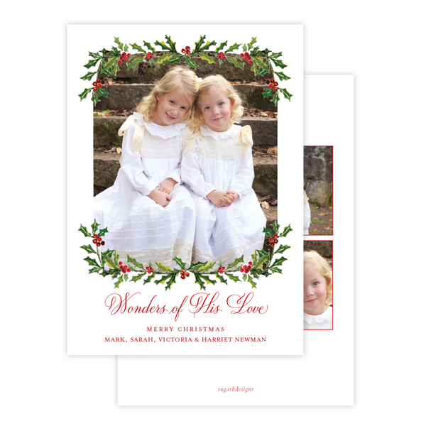 Summit Season Portrait Multi Photo Christmas Card