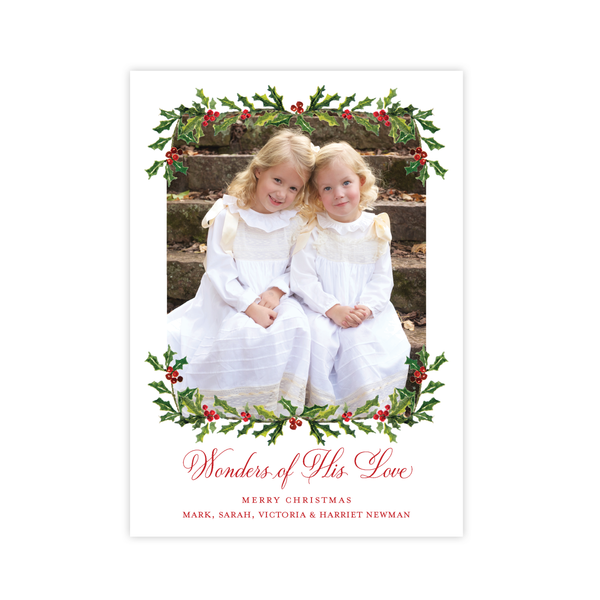 Summit Season Portrait Multi Photo Christmas Card
