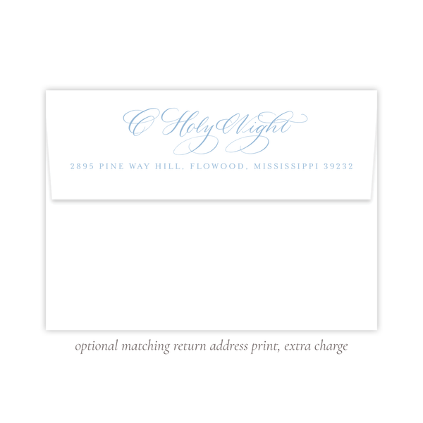 Newborn King Change of Address Christmas Card
