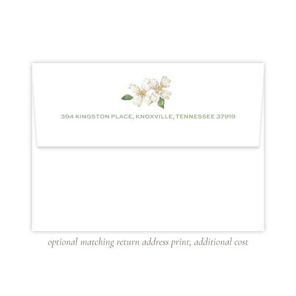 Thorp Dogwood Border Birth Announcement