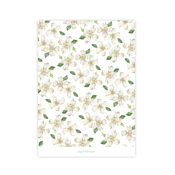 Thorp Dogwood Border Baby Shower Invitation