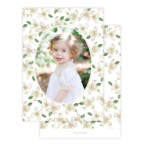 Thorp Dogwood Border Easter Card
