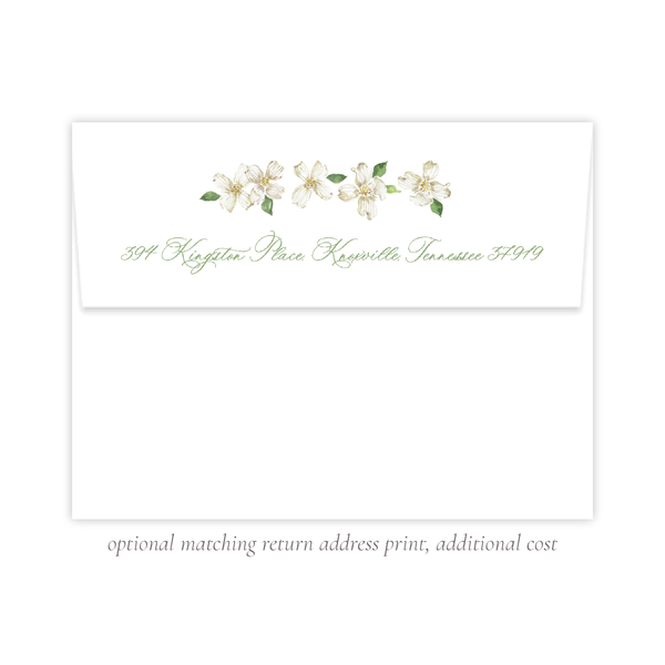 Thorp Dogwood Branch Fold Over Stationery