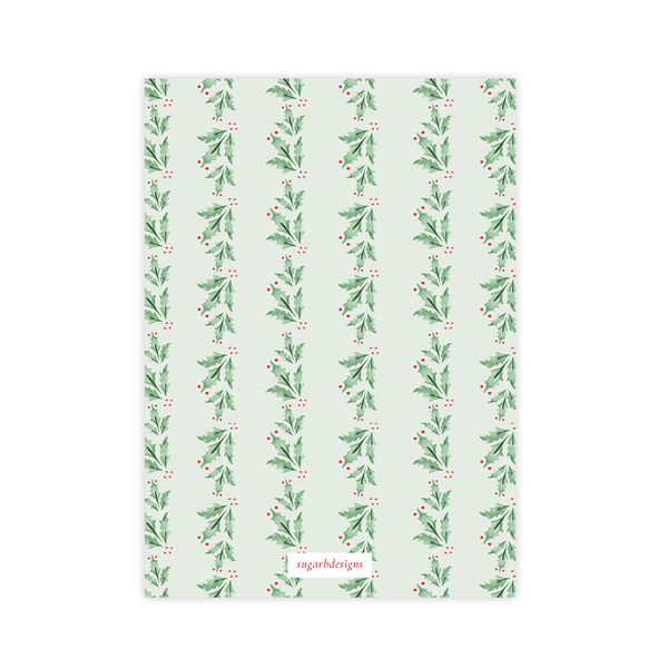 Truett Holly Christmas Card Portrait with No Photo on Back