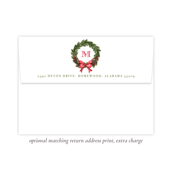 Taylor Tinsel Landscape Four Photo Christmas Card
